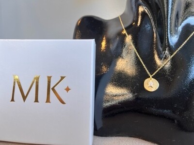 Mary K Gold Disc & Diamente Star Necklace