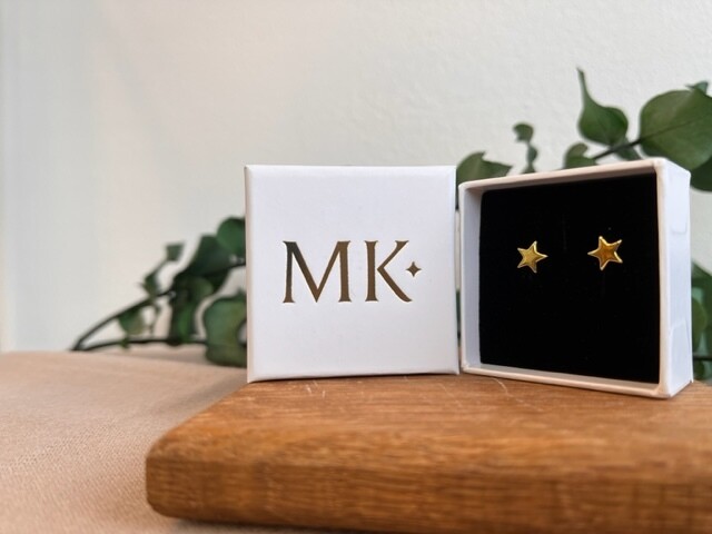 Mary K Gold Star Stud Earrings