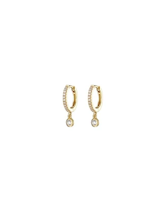 Mary K Gold Diamente Drop Earrings