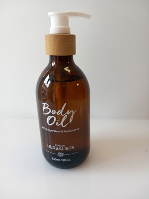 Dublin Herbalists - Body Oil with Juniper and Frankincense. 