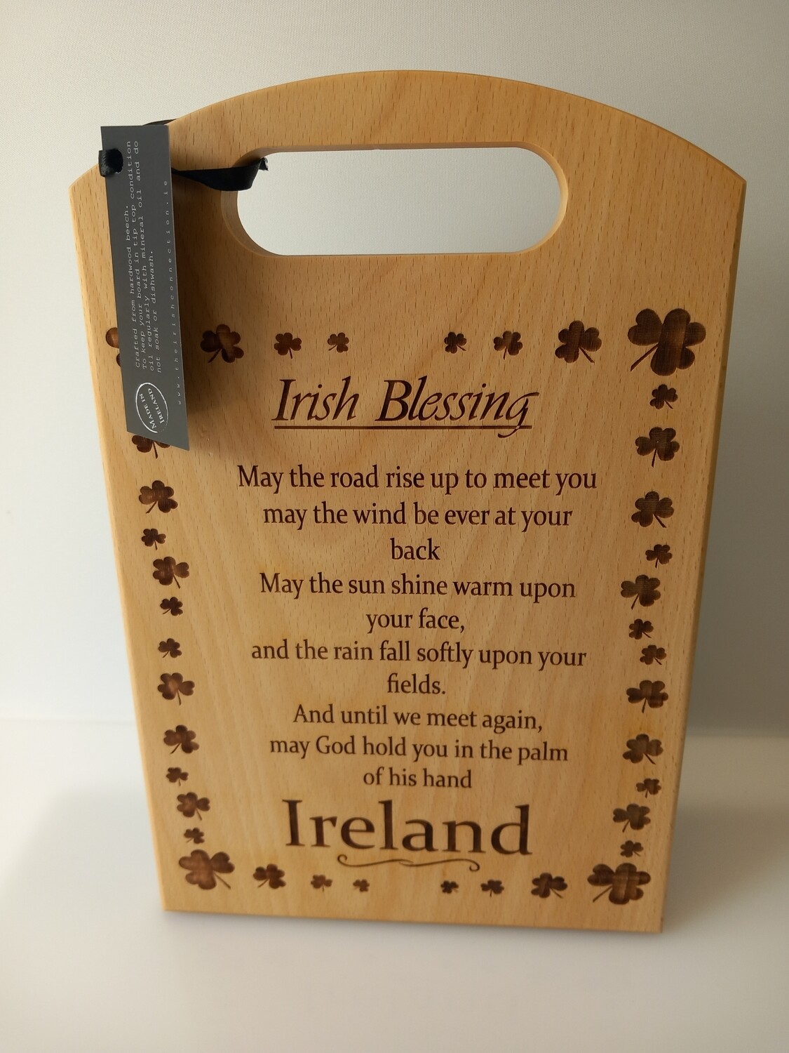 CAULFIELD COUNTRY BOARDS CHOPPING BOARD WITH IRISH BLESSING