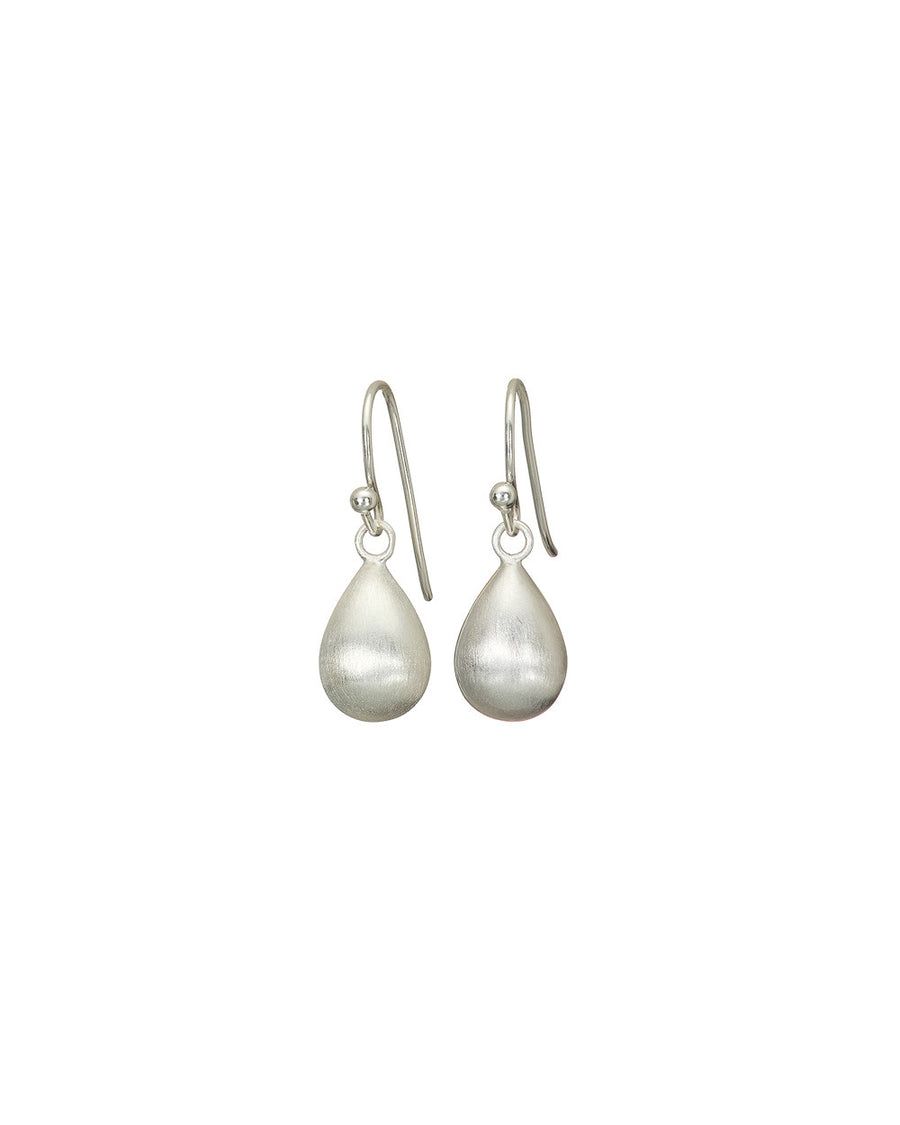 Silver Pear Drop Earrings