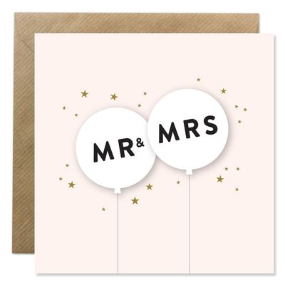 BOLD BUNNY WEDDING CARD