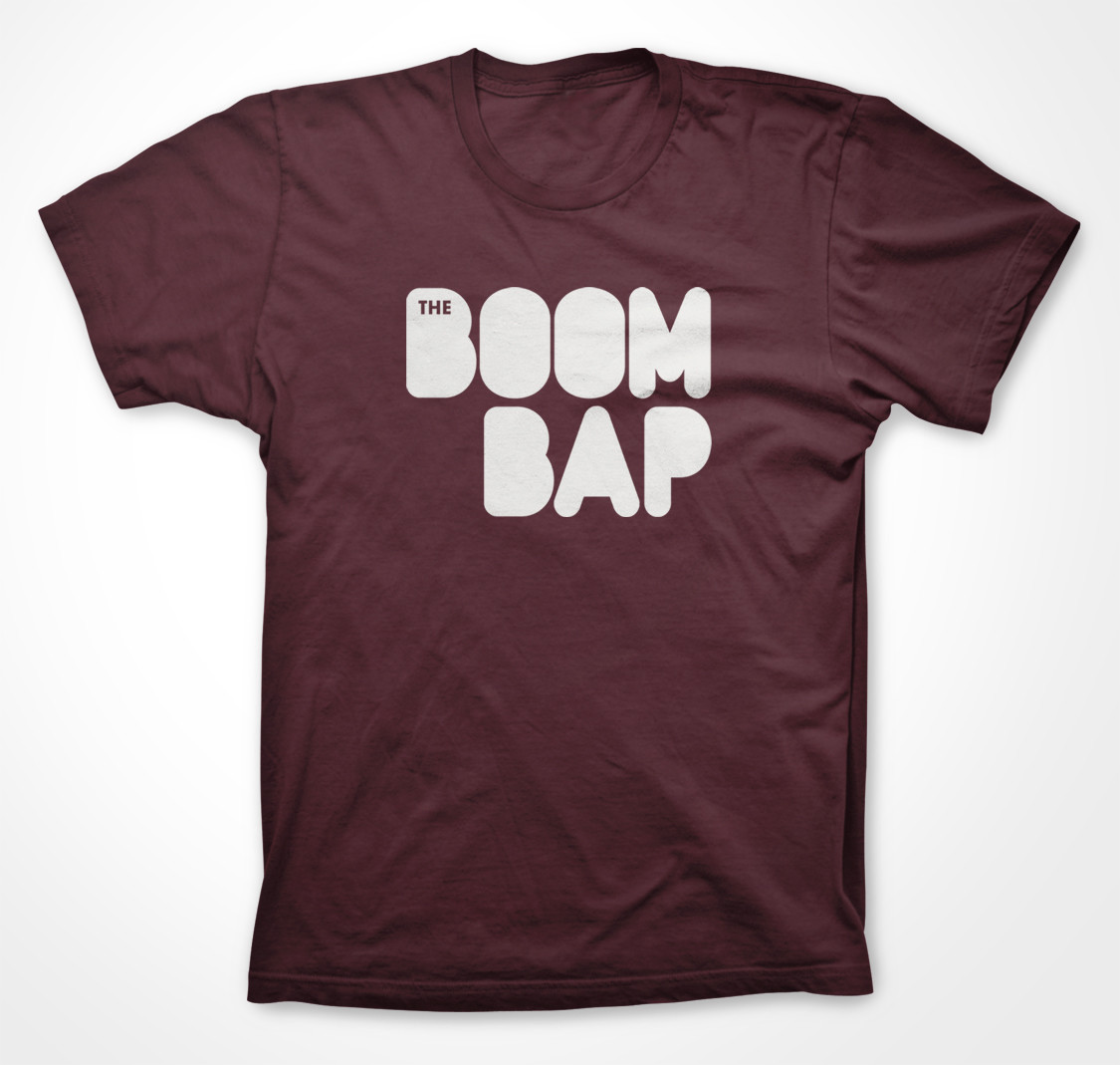 The Boom Bap Classic Logo Shirt (Eggshell on Truffle)