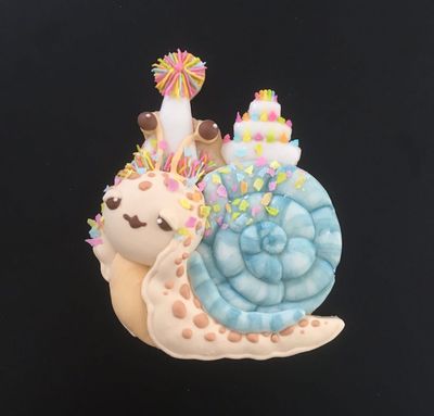 FREE WITH PURCHASE! Party Snails Royal Icing and SquishCookie Class