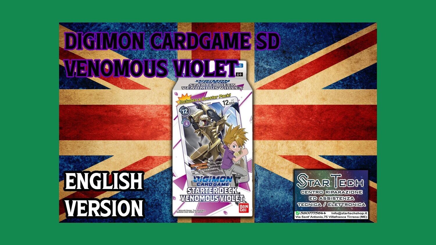 DIGIMON CARDGAME Starter Deck VENOMOUS VIOLET ST 6