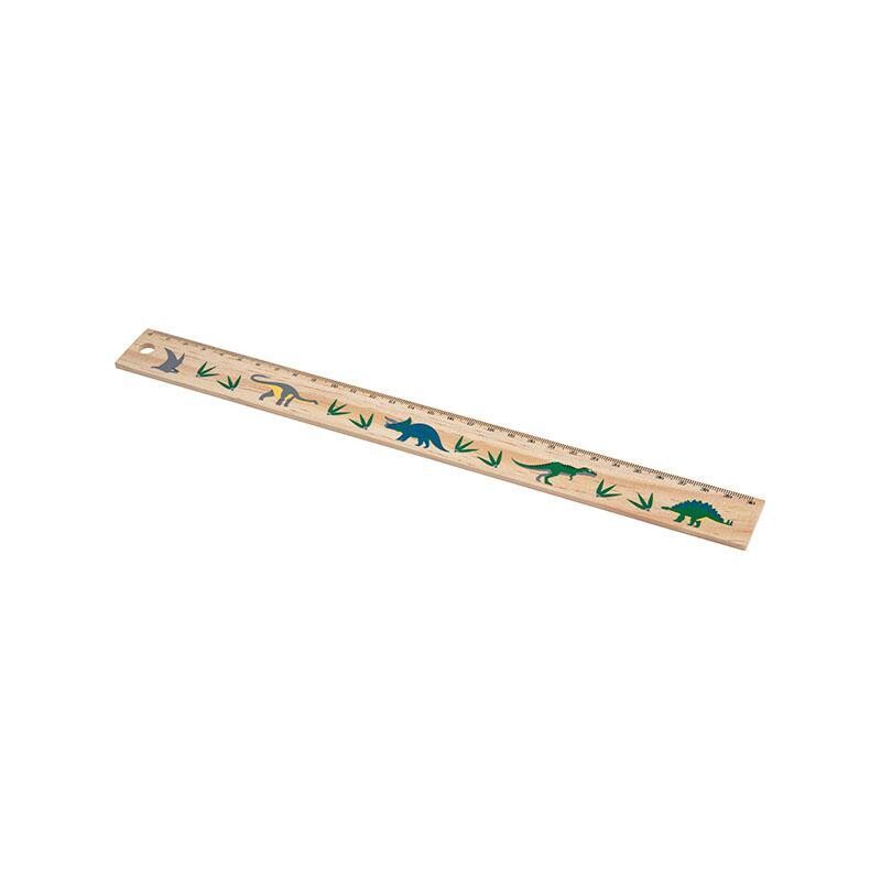 Wooden ruler dinosaur
