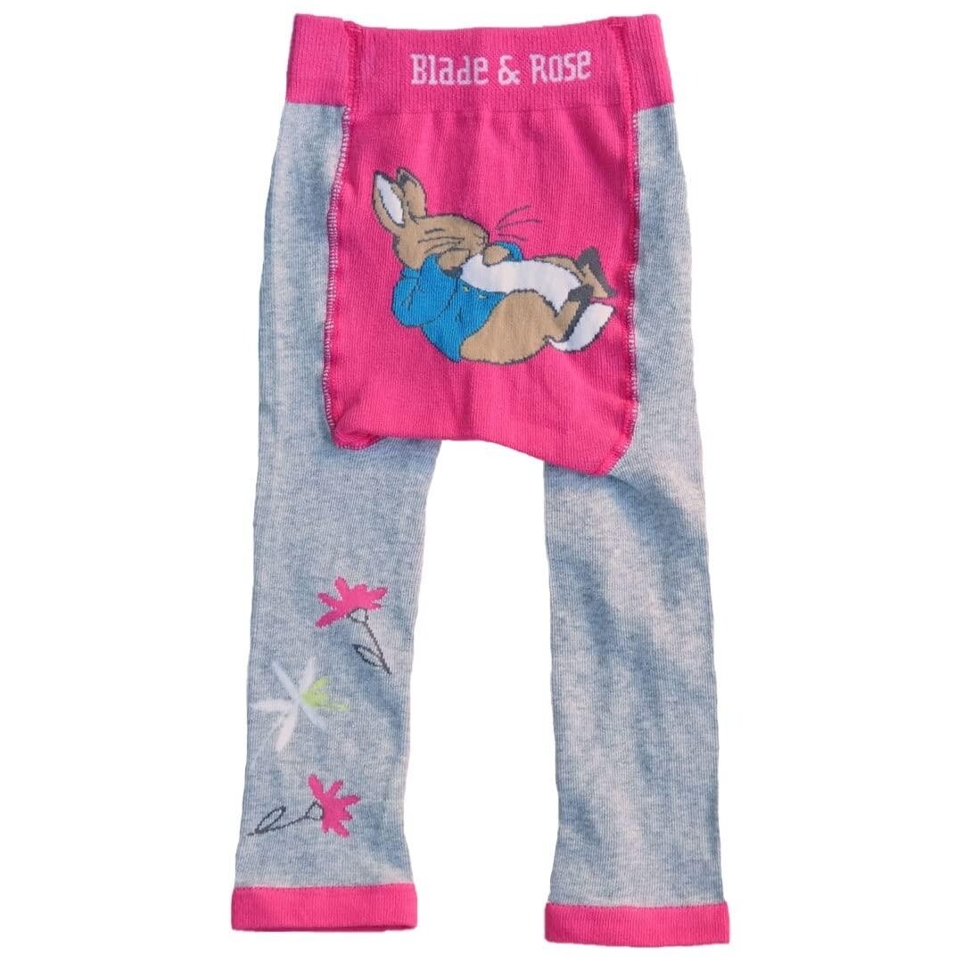 'Peter Rabbit' Floral Leggings; by Blade & Rose (0-6mths)