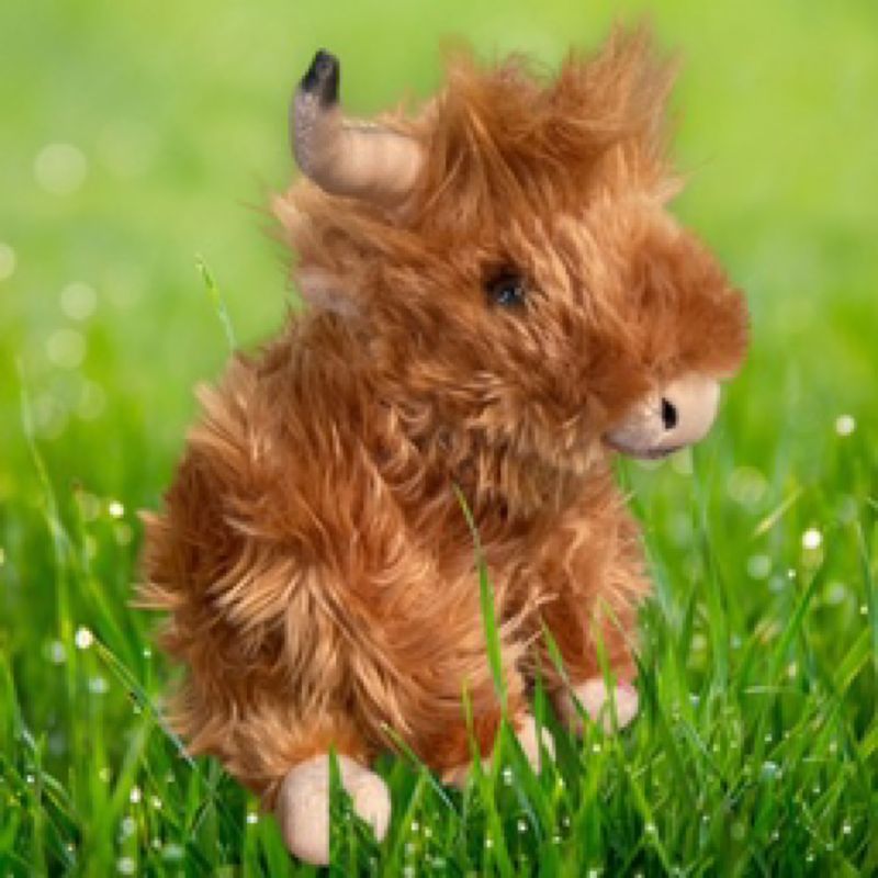 Brown Highland Cow - Soft Toy (with Sound)