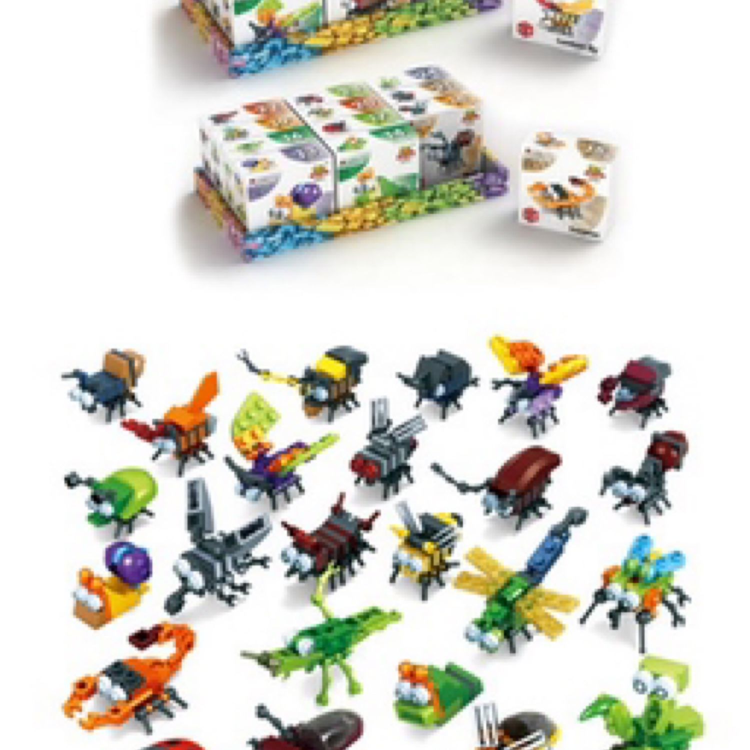 Cartoon Block Insects Kit