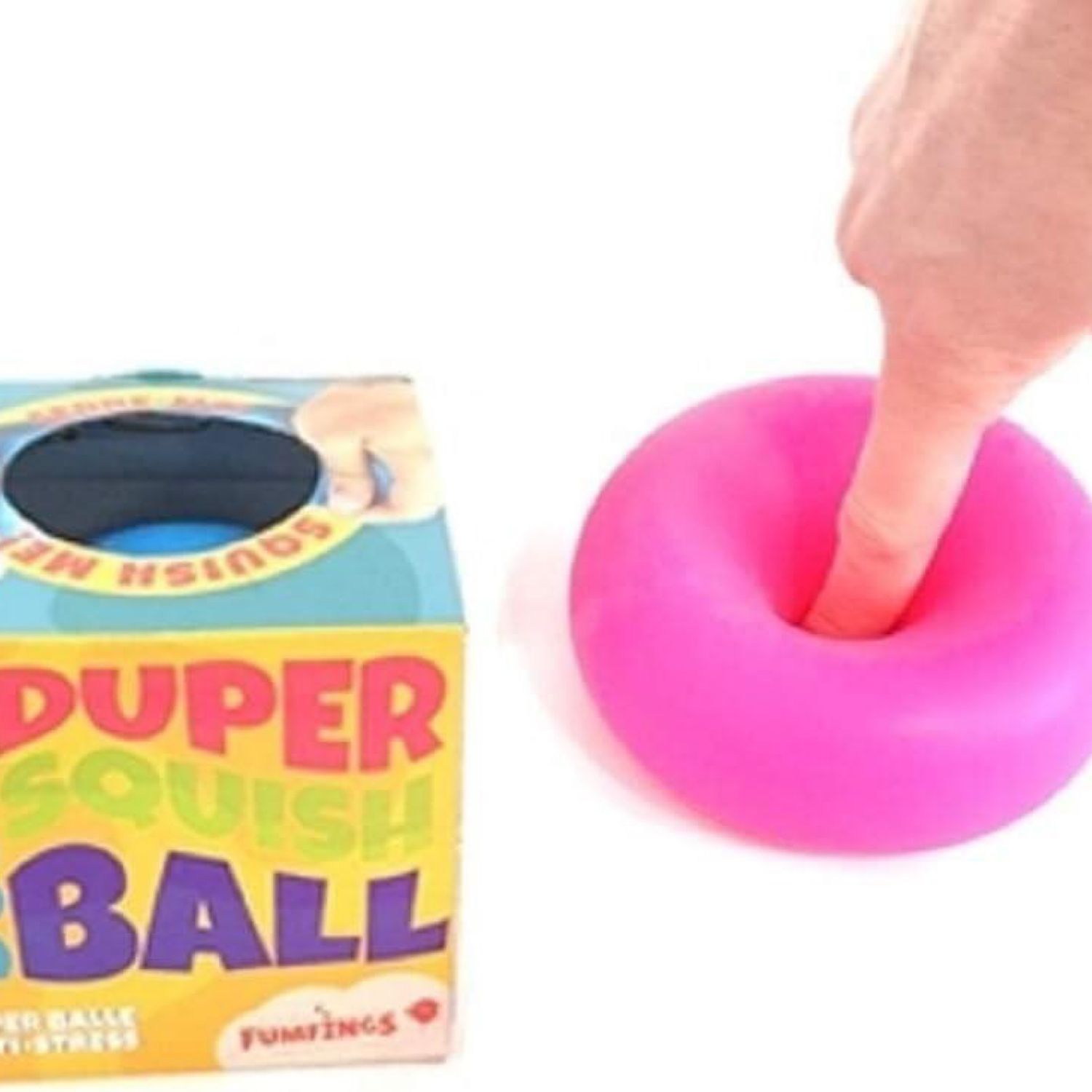 Super Duper Squish Ball 10cm - 2 Colours