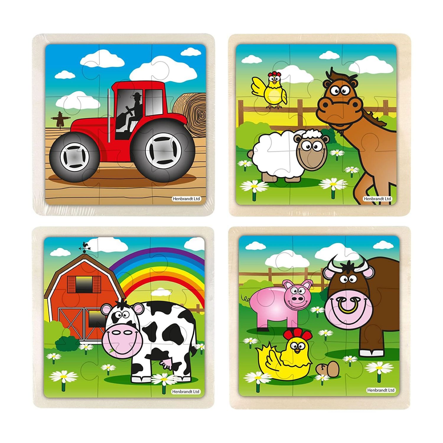 Mini Wooden Farm Animal Jigsaw Puzzle