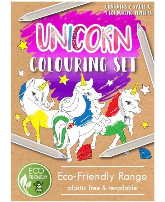 Unicorn Colouring Set