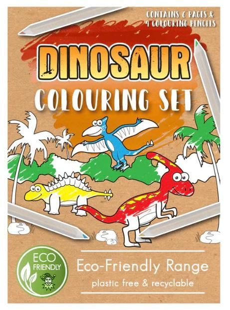 Dinosaur Colouring Set