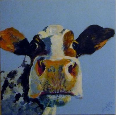 Blue Cow Art