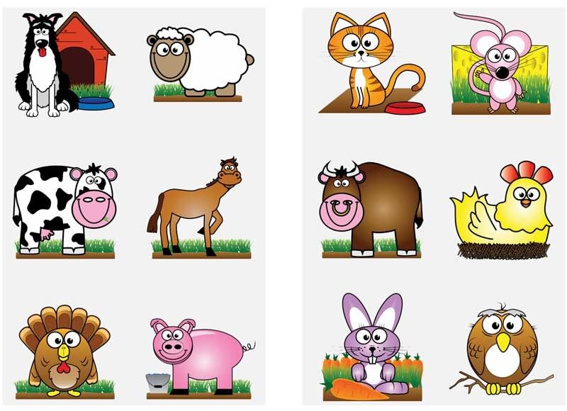 Fun, Farm Stick-On Tattoos, 12pk