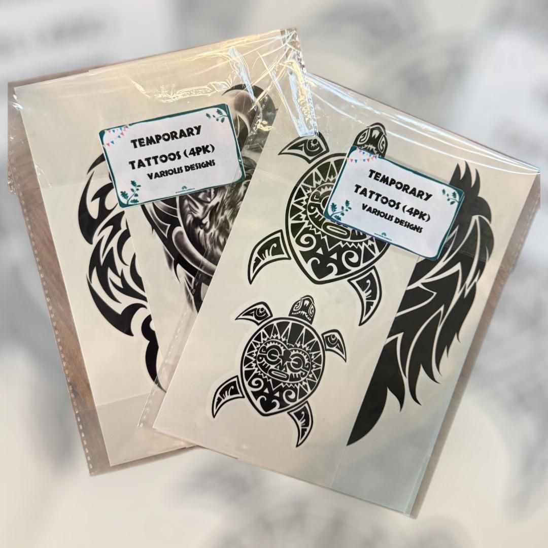 4pk, Temporary Tattoos (Large)