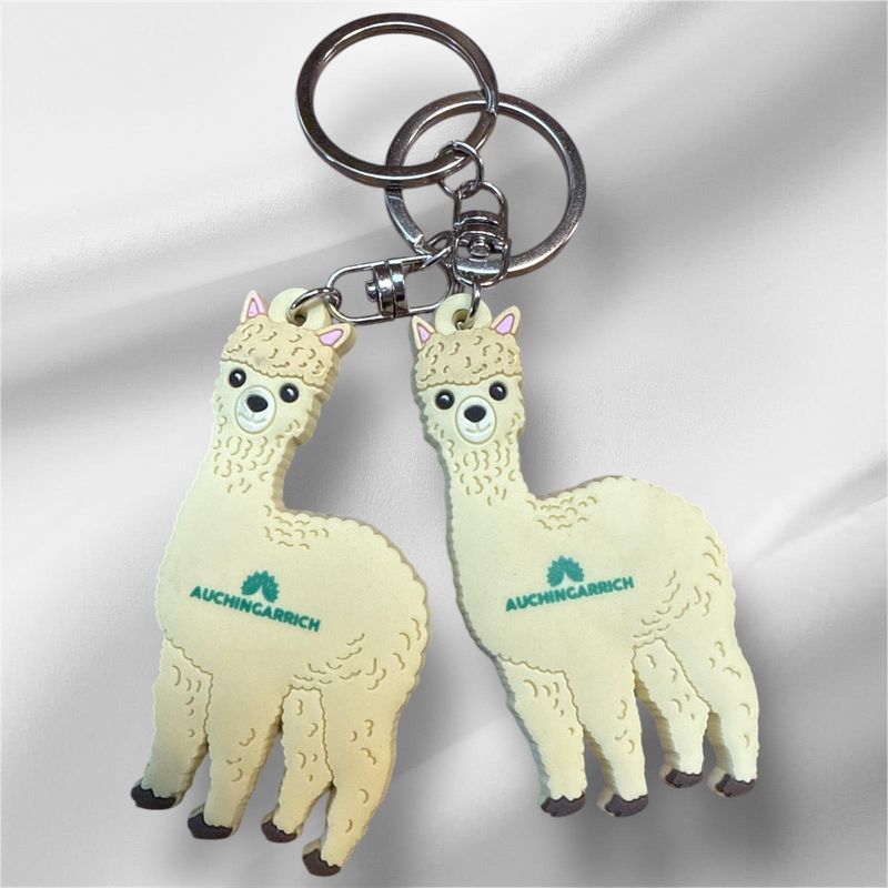 Auchingarrich Keyring; Alpaca