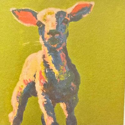 Greeting Card; Lamb