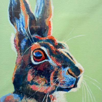 Greeting Card; Hare Greeting Card; Hare