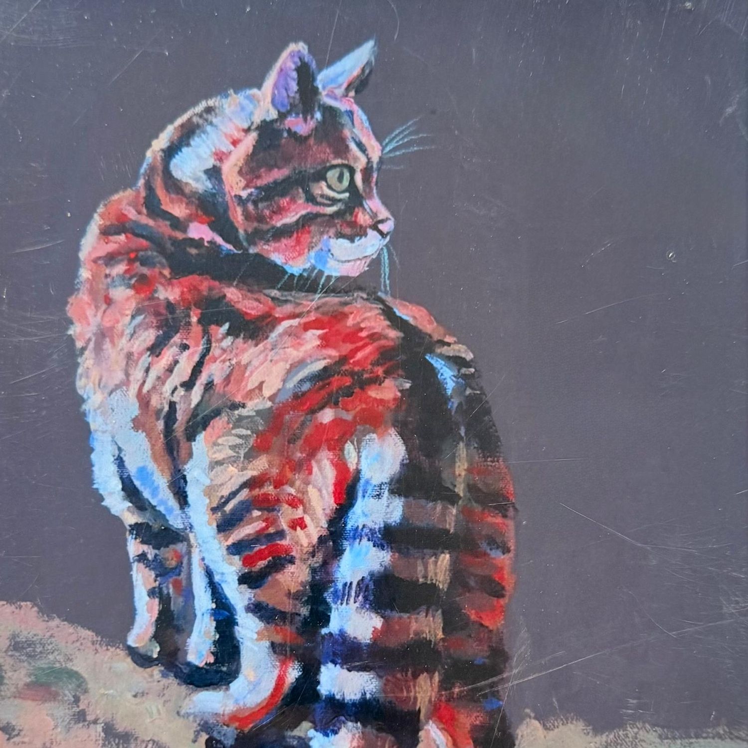 Wildcat (looking back); A4 Art Print