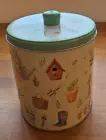 Pottering Garden Round Biscuit Tin