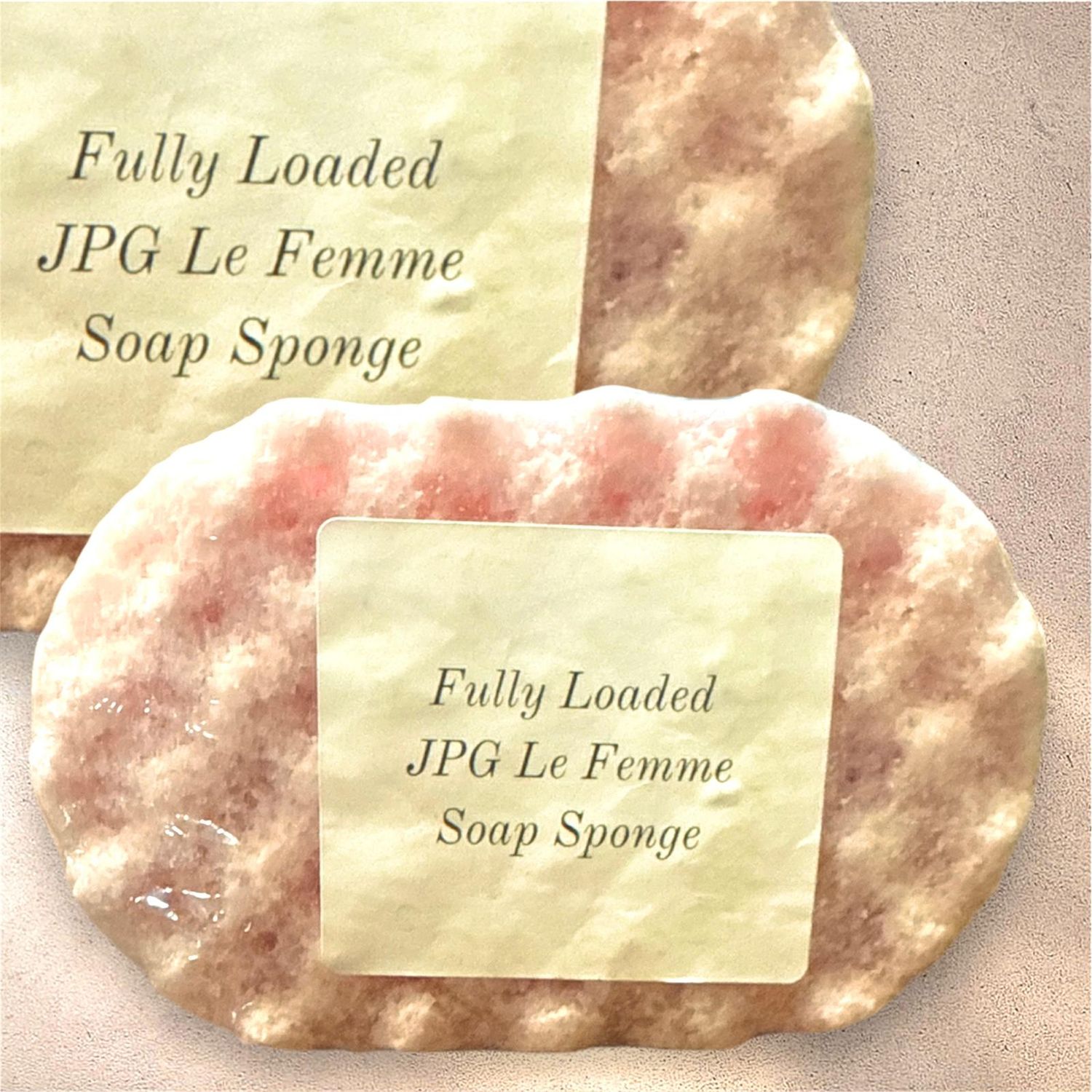 Soap Sponge; JPG Femme Fragrance (by Barefoot Bubbles)