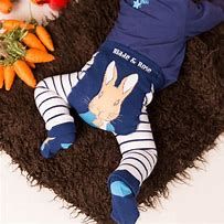 'Peter Rabbit' Navy Stripe Leggings; by Blade & Rose (0-6mths)