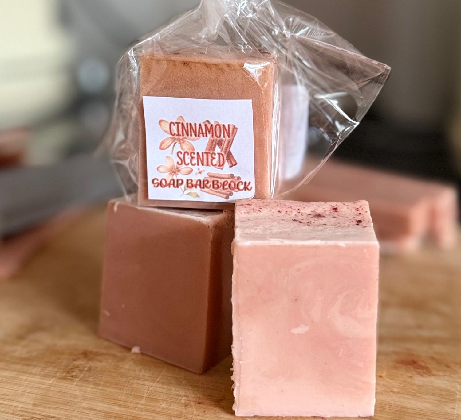 Cinnamon Scented Soap Bar Block (85g)