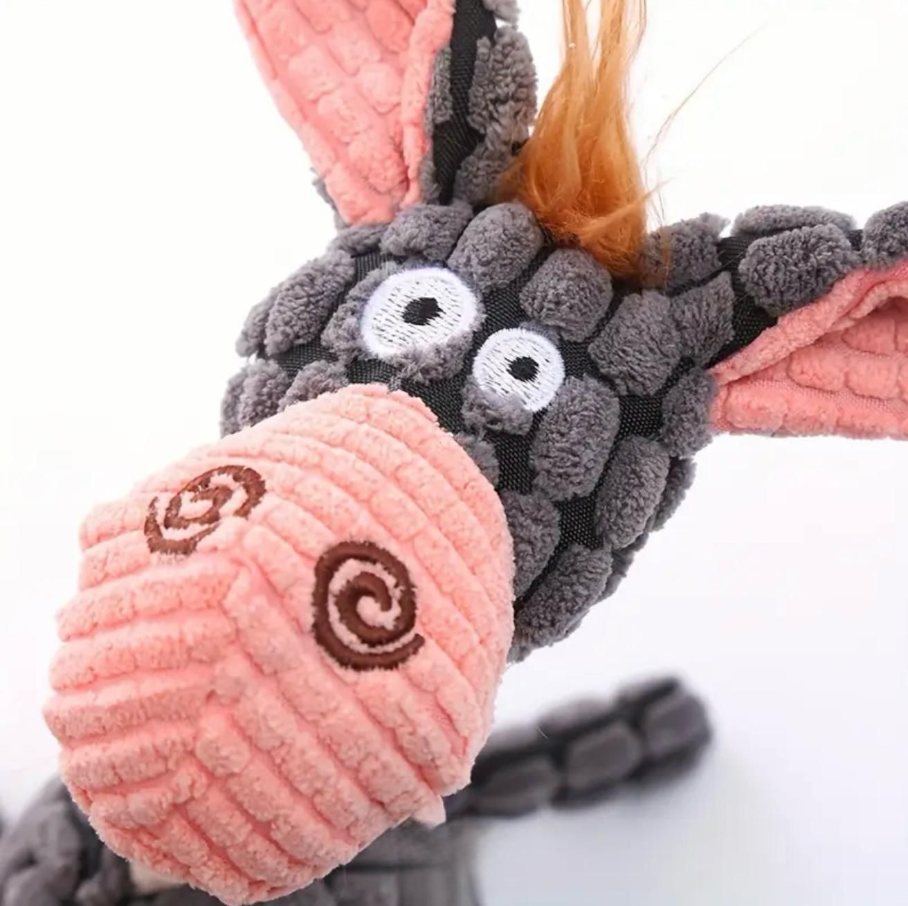 Plush Animal-Style Dog Toy (with squeak)