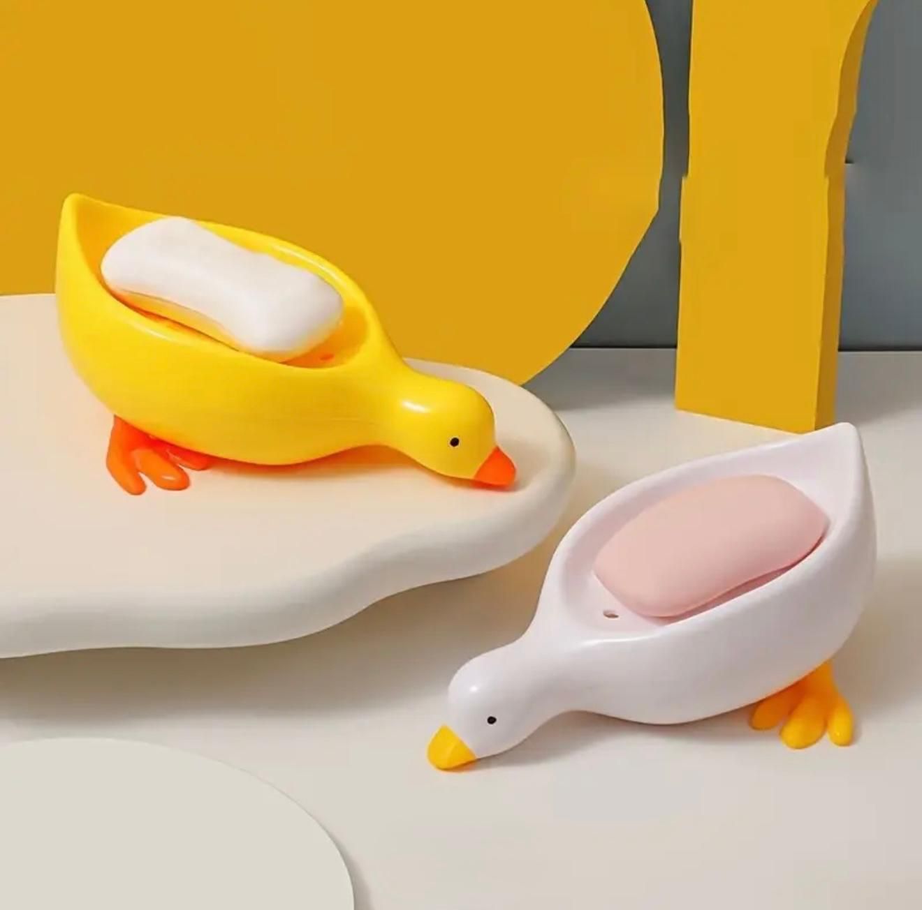 Cute Duck Shaped Soap Dish/Holder