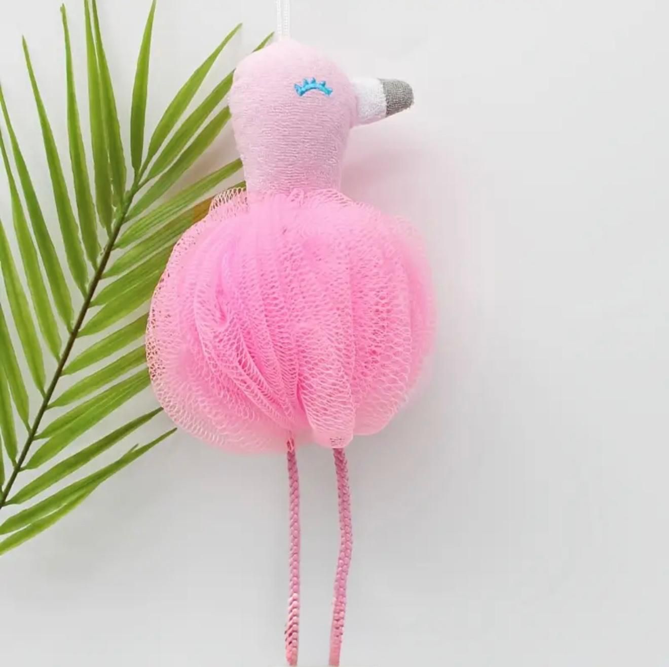 Flamingo Body Puff