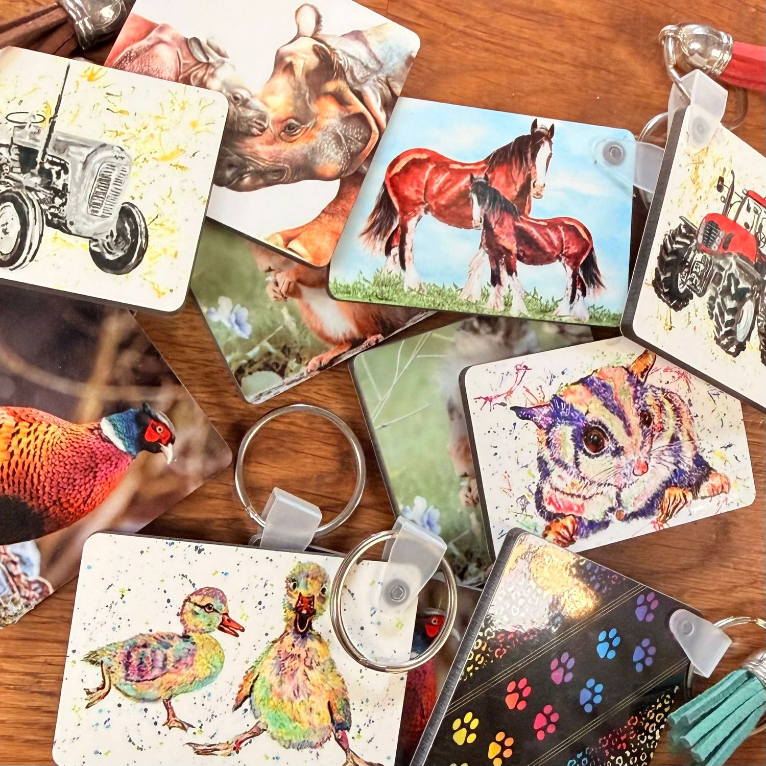 Animal Art Keyring (made by Mary-Jane)