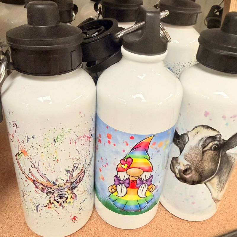Animal Art Water Bottle (made by Mary-Jane)