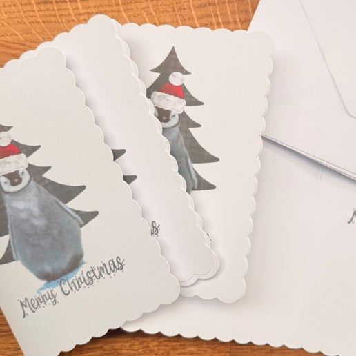 Christmas Cards (6pk) Penguin, by Cate Menzies