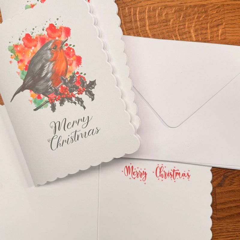 Christmas Cards Robin (6pk), by Cate Menzies