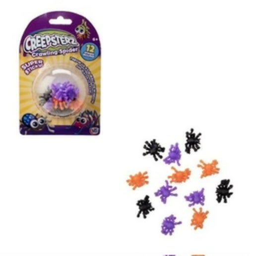 Creepsterz Sticky Crawling Spiders (12pk)