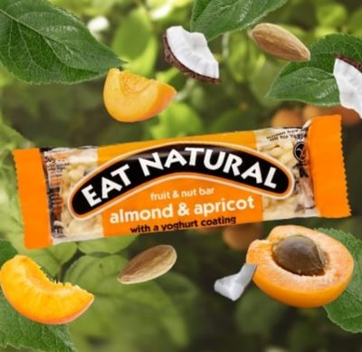 Eat Natural Almond & Apricot with a Yoghurt Coating Fruit & Nut Bar 40g Eat Natural Almond & Apricot with a Yoghurt Coating Fruit & Nut Bar 40g