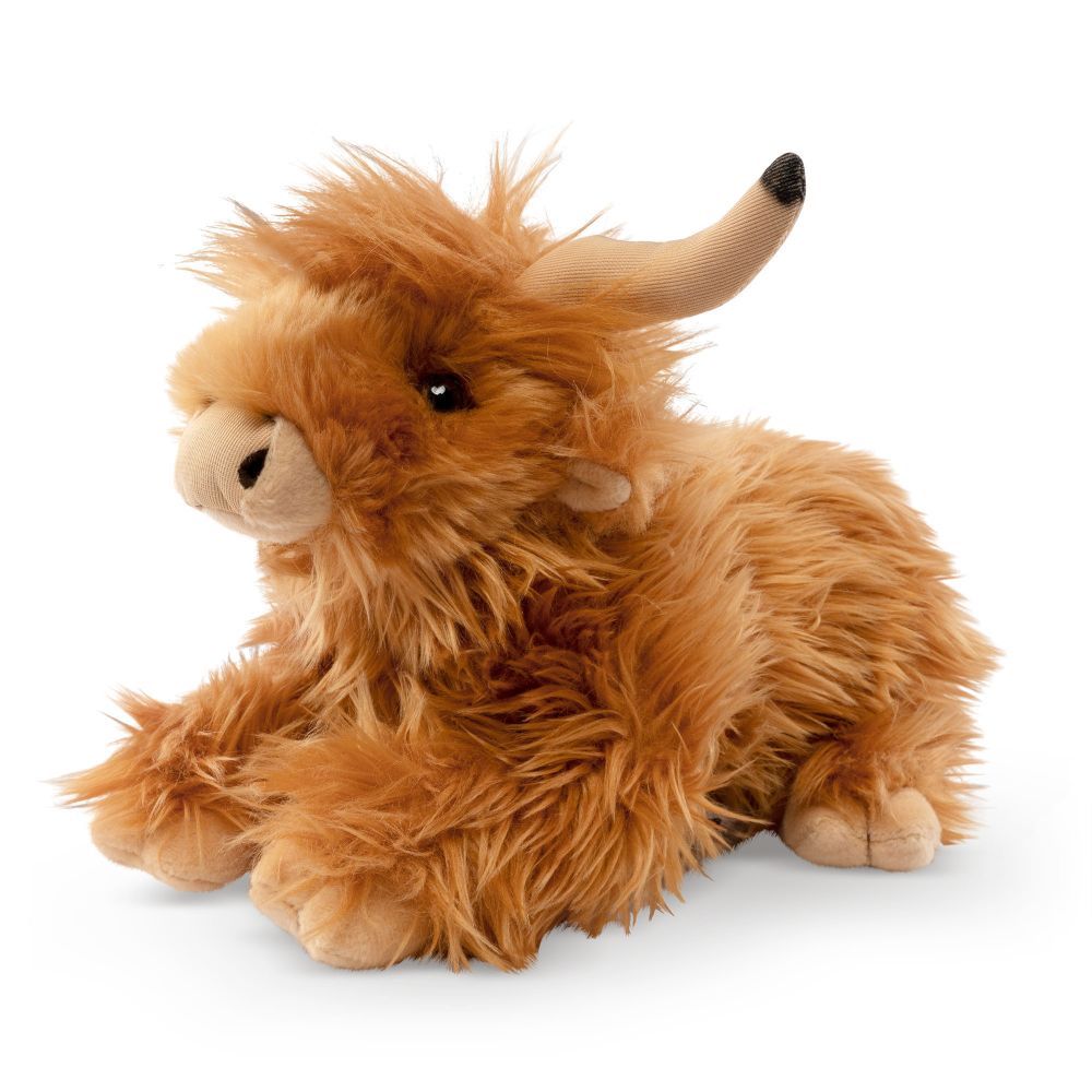 Highland Cow (Brown) Lying Down - Soft Toy Highland Cow (Brown) Lying Down - Soft Toy