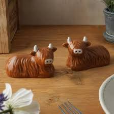 Highland Cow Salt & Pepper Shakers