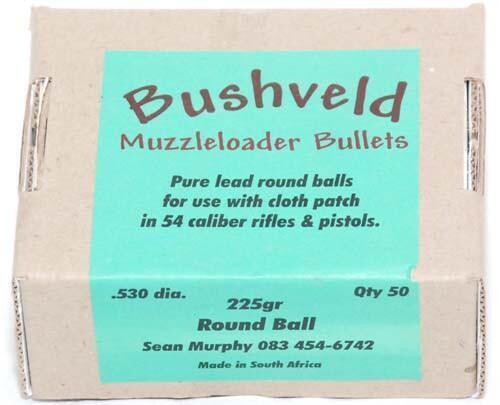 Bushveldt Muzzleloader Round Balls .530 dia. 225gr