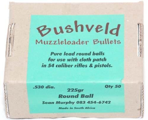 Bushveldt Muzzleloader Round Balls .530 dia. 225gr