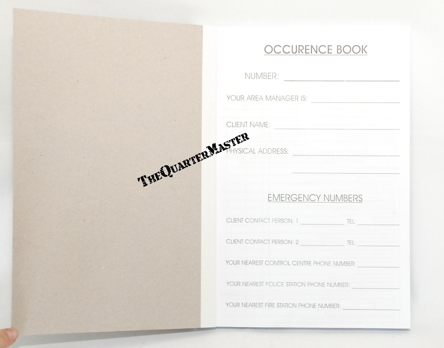 Occurrence Book