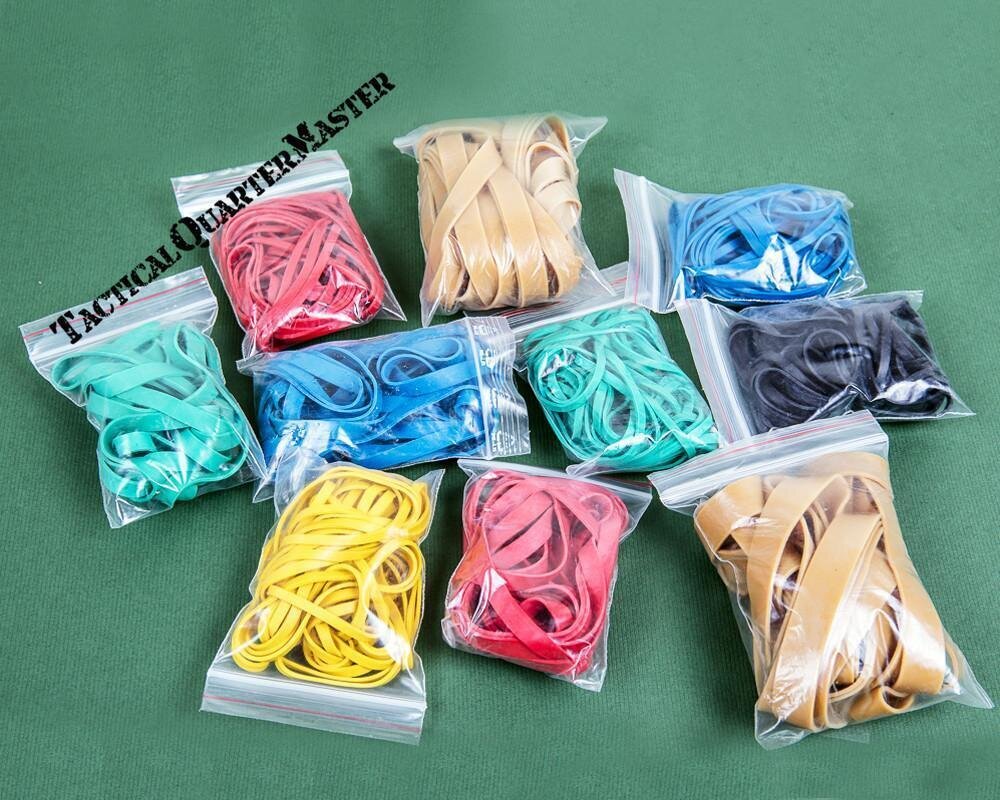 Bands Of Rubbers Assorted Colour & Size Rubber B