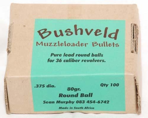 Bushveldt .375 80gr Round Ball - Revolver / 100