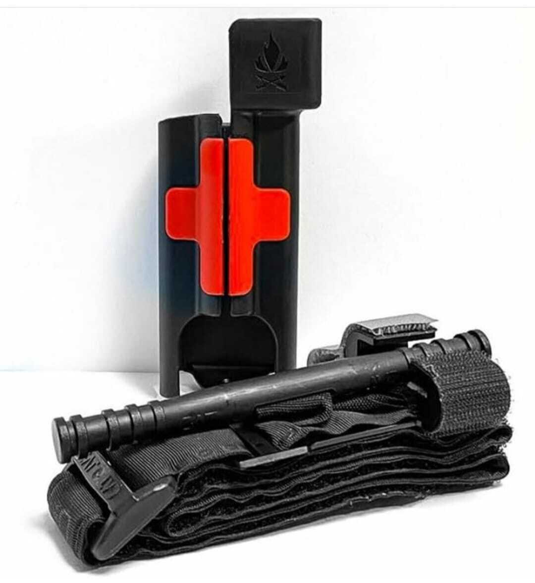 Fieldcraft Survival Tourniquet Holder ( Red Cross