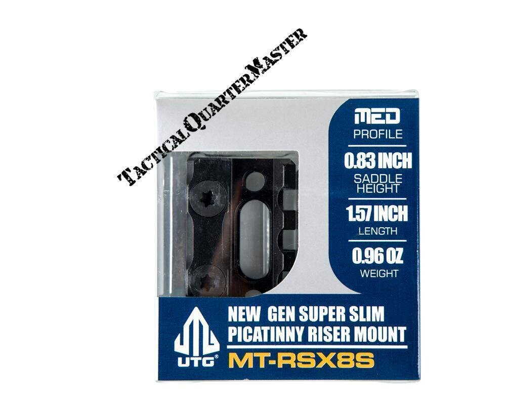 UTG Super Slim Short Riser: 21mm Medium (3 Slot)