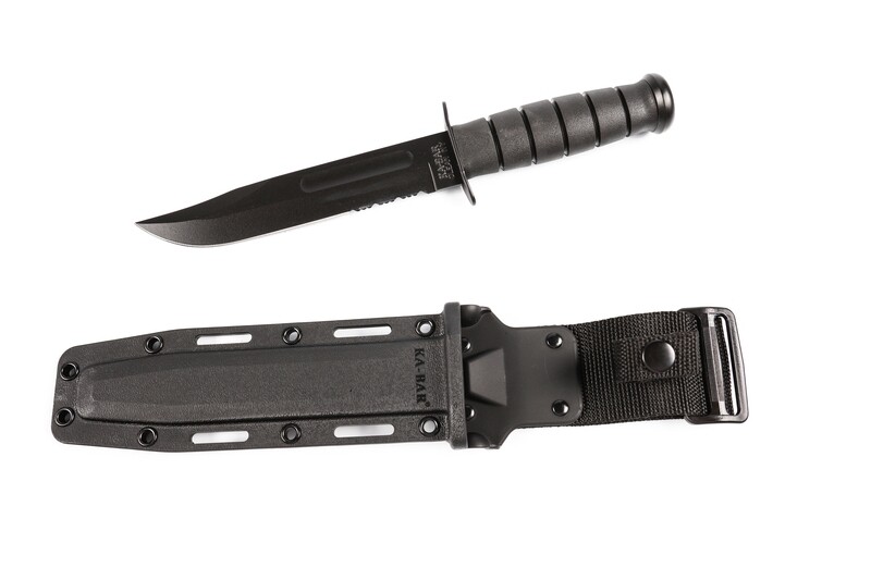 Kabar Knife with Sheath: 1217 USMC Fighting /Utility Knife