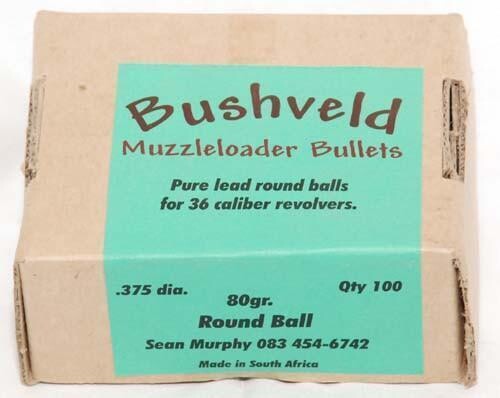Bushveldt .375 80gr Round Ball - Revolver / 100