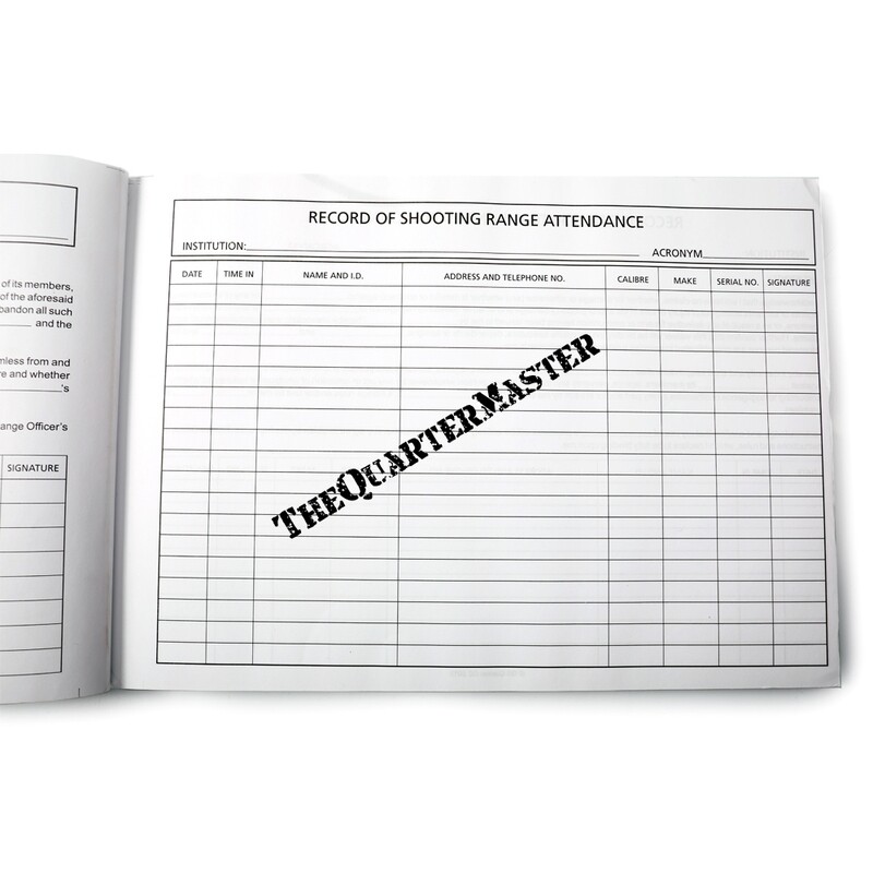Range Attendance Register Book